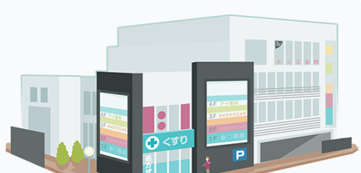 イラスト：薬局 医療モール 物件情報